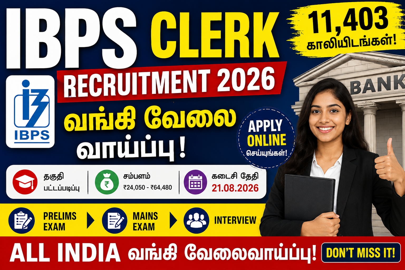 IBPS Clerk Notification